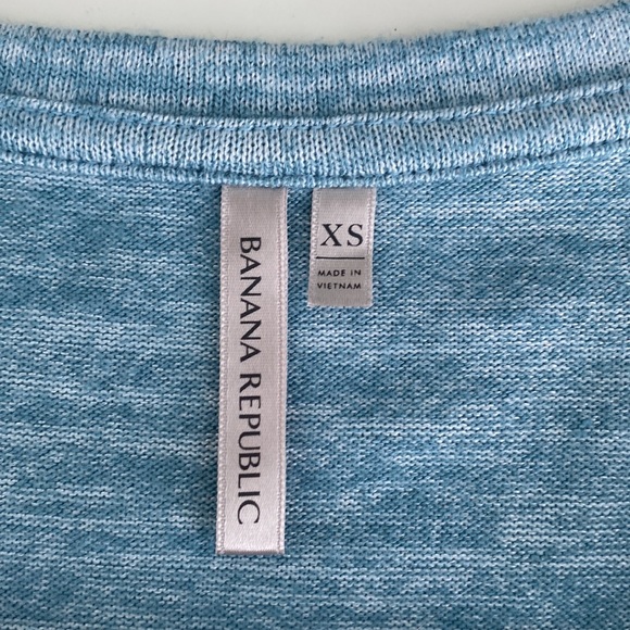 NWOT Banana Republic Soft Jersey High-Low Curved Hem Tee Emerald XS - Picture 8 of 11